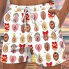 Men BXL Bottoms | Fun Hawaiian Rainbow Angel Print Casual Shorts