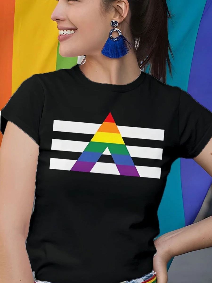 Women DJ | Lgbtq Rainbow Ally Pride Free Art T-Shirt