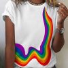 Women DJ | Lgbt Rainbow Pride Print T-Shirt