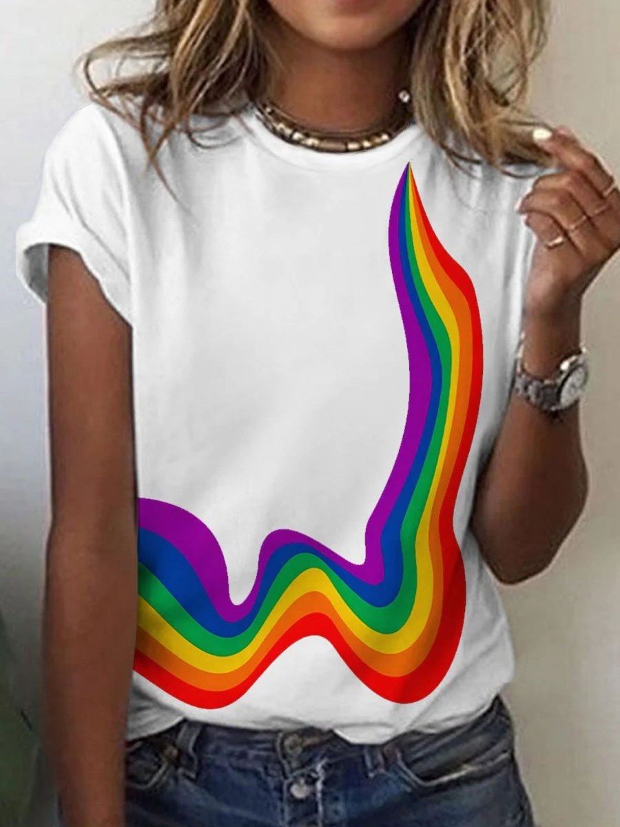 Women DJ | Lgbt Rainbow Pride Print T-Shirt