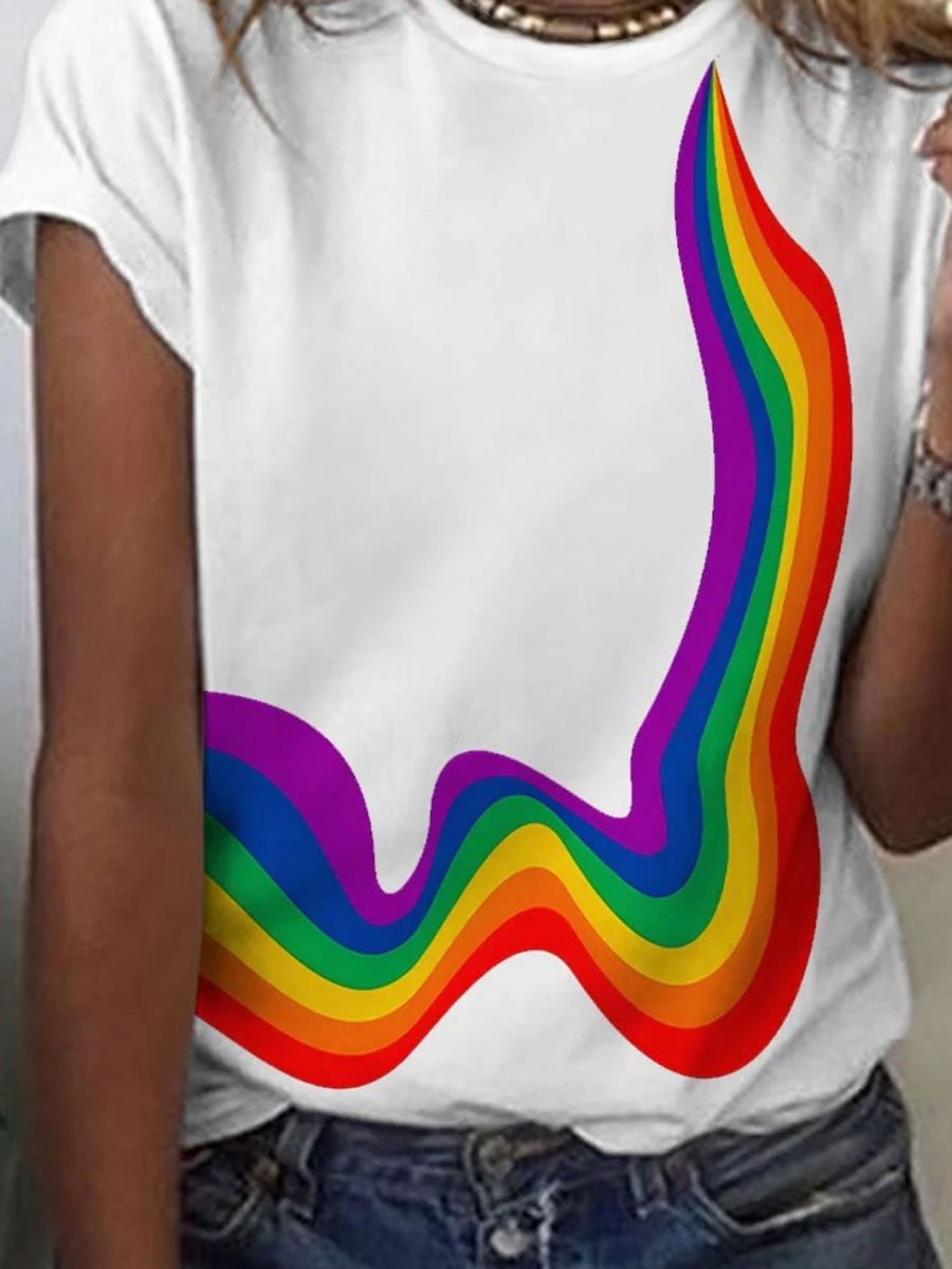 Women DJ | Lgbt Rainbow Pride Print T-Shirt