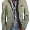 Men BXL Print Jacket | Men'S Gradient Print Casual Multi-Pocket Blazer Photo Color