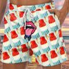 Men GYJ Bottoms | Mouth Ice Cream Print Lounge Shorts Light Green