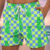 Men GYJ Shorts | Plaster Of Venus Plaster Print Track Shorts Green