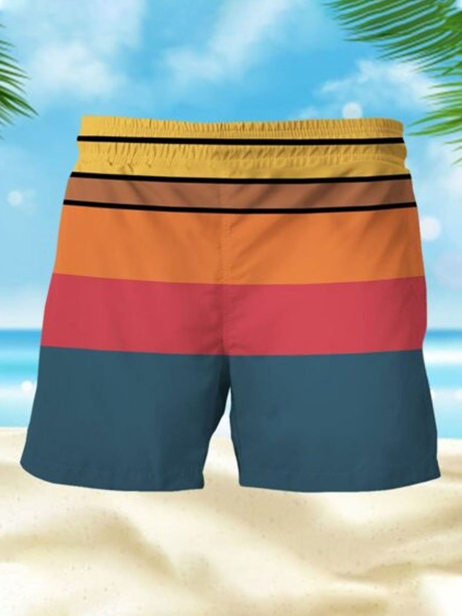 Men DJ Shorts | Size Matters Print Pocket Shorts Photo Color