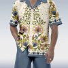 Men DJ Set | Vintage Floral Printing Hawaiian Short Sleeve Shirt Set Photo Color