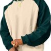 Men DJ Casual Hoodie | Crew Neck Contrast Patchwork Casual Pullover Sweatshirt Photo Color