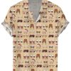 Men DJ Shirts | Boobs Christmas Print Casual Hawaiian Short-Sleeved Shirt