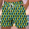 Men GYJ Bottoms | Men'S Trendy Art Geometric Print Casual Shorts Photo Color