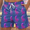 Men LJC Shorts | Squid Print Hawaiian Track Shorts Photo Color