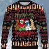 Men DJ Ugly Sweater | Fun Cocks Merry Christmas Printed Casual Crew Neck Sweatshirt Photo Color