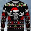 Men BXL Ugly Sweater | Men'S Crew Neck Casual Fun Christmas Skull Print Sweatshirt 65094280Xl Black