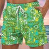 Men GYJ Shorts | Men'S Geometric Print Casual Shorts Green