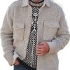 Men DJ Jacket | Sherpa Lapel Double Pocket Casual Warm Jacket Beige