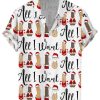 Men DJ Shirts | Merry Cockstmas Printed Casual Short-Sleeved Shirt