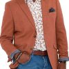 Men TH Jacket | Men'S Standout Single Breasted Blazer Orange