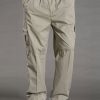 Men BXL Bottoms | Men'S Loose Casual Solid Color Multi-Pocket Cargo Straight Pants