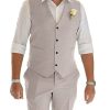 Men DJ Set | Suit Vest And Shorts Two-Piece Suit Gray