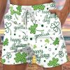 Men BXL Bottoms | St. Patrick'S Day Goodluck Printed Casual Shorts Green