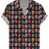 Men DJ Shirts | Colorful Cartoon Print Casual Short-Sleeved Shirt