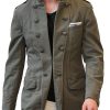 Men DJ Jacket | Stand-Collar Double-Breasted Three-Pocket Retro Jacket Photo Color