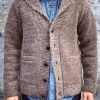 Men DJ Cardigan | Autumn And Winter Lapel Pocket Warm Knitted Cardigan Photo Color