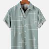 Men HLJ Shirts | Casual Line Resort Short Sleeve Shirt Light Green