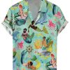 Men DJ Shirts | Men'S Ocean Dolphin Octopus Mermaid Shirt