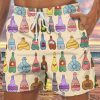 Men DJ Shorts | Fun Cocks Wine Print Pocket Tie Track Shorts Khaki