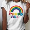 Women DJ | Lgbt Rainbow Ally Pride Free Art T-Shirt