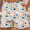 Men DJ Shorts | Ladies Chest Print Casual Shorts Photo Color