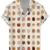 Men GYJ Shirts | Hip Print Casual Short Sleeve Shirt