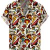 Men HWT Shirts | Men'S Hawaiian Shirts Sexy Mushroom Print Aloha Shirts