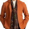 Men TH Jacket | Men'S Stylish Solid Color Lapel Three Pocket Jacket Orange