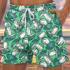 Men GYJ Shorts | Mushroom Print Hawaiian Lounge Shorts Green