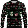 Men DJ T-Shirts | Halloween Print Crew Neck Sweatshirt Black