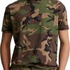 Men QMY Casual Short Sleeve Shirts | Casual Round Neck Short-Sleeved T-Shirt Camouflage