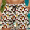 Men HWT Bottoms | Men'S Shorts Holiday Sexy Mushroom Print Beach Shorts Beige