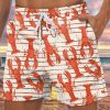 Men HLJ Bottoms | Lobster Stripe Drawstring Board Shorts Apricot