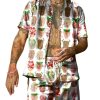 Men BXL Set | Men'S Fun Hidden Gift Printed Casual Short-Sleeved Suit Photo Color