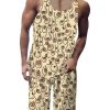 Men LJC Set | Women'S Chest Print Tank Top Shorts Two-Piece Set Photo Color