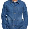 Men BXL Jacket | Men'S Retro Casual Multi-Pocket Denim Jacket Blue