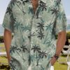 Men HLJ Shirts | Men'S Palm Tree Pastel Short Sleeve Shirt