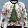 Men BXL Ugly Sweater | Men'S Fun Christmas Cartoon Print Crew Neck Pullover Sweatshirt Photo Color