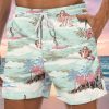 Men GYJ Shorts | Coconut Island Print Shorts Green