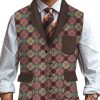 Men DJ Vest | Vintage St. Patrick'S Day Printed Three-Pocket Lapel Casual Vest Photo Color