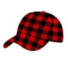 Accessories&Shoes DJ | Classic And Black Plaid Print Unisex Adjustable Hat Red