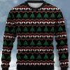 Men DJ Ugly Sweater | Vintage Christmas Skull Print Casual Crew Neck Sweatshirt Photo Color