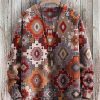 Men DJ Print Sweater | Unisex Vintage Style Pattern Art Print Casual Knit Pullover Sweater Photo Color