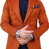 Men DJ Jacket | Solid Color Lapel Multi-Pocket Casual Blazer Photo Color